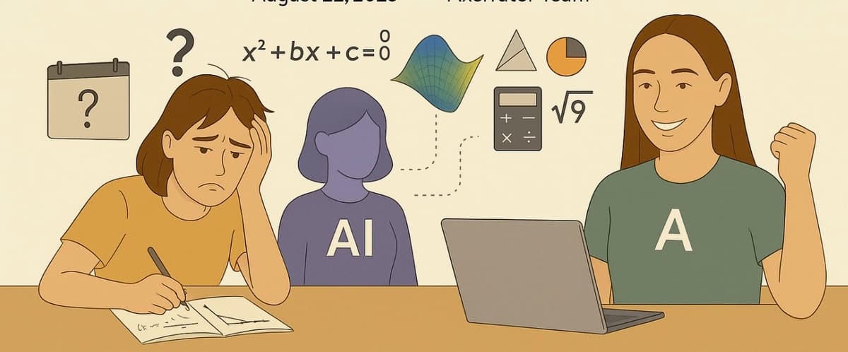 Blog post image for "How AI is Revolutionizing Mathematics Education: From Struggling to Mastery"